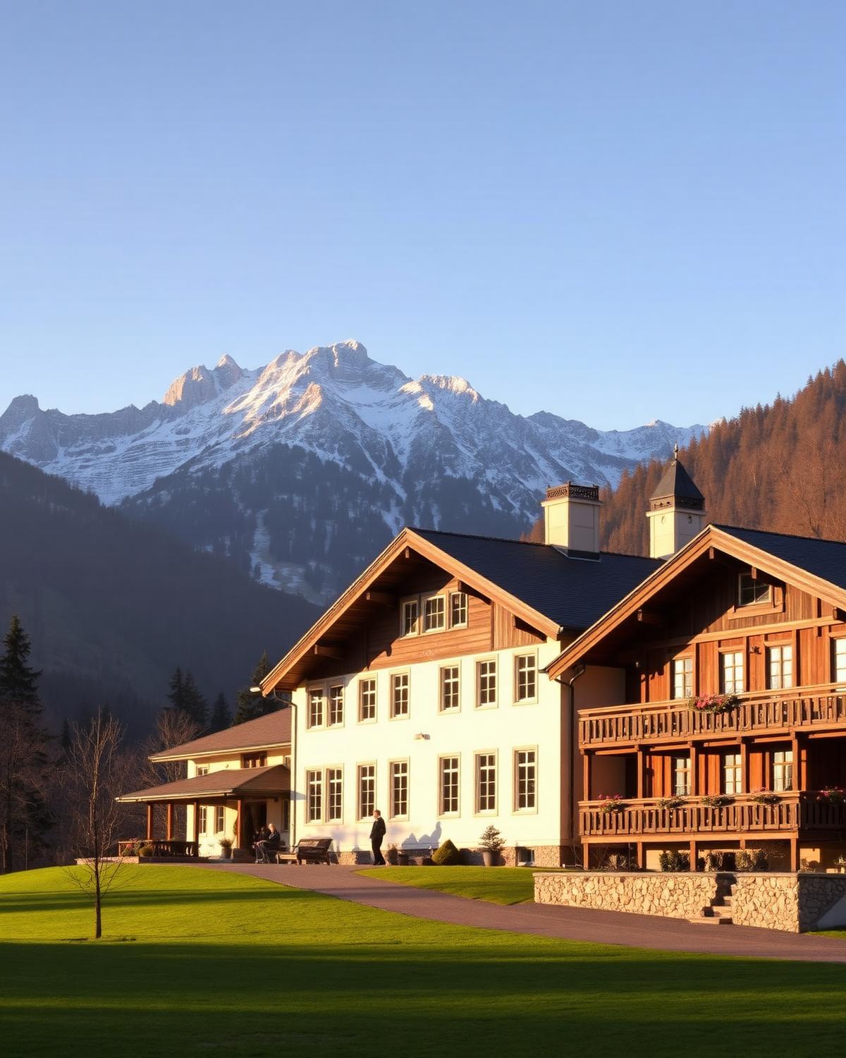 Établissement scolaire suisse au pied des Alpes